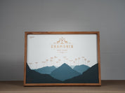 Panorama Wood Map - Yosemite National Park