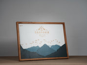 Panorama Wood Map - Yosemite National Park