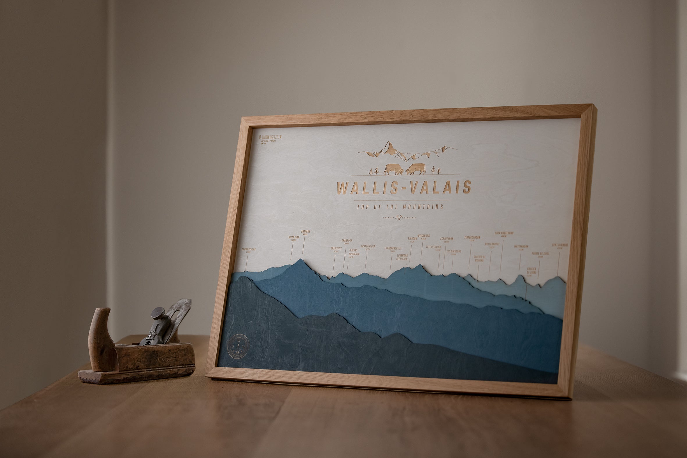 Panorama Wood Map - Valais / Valais
