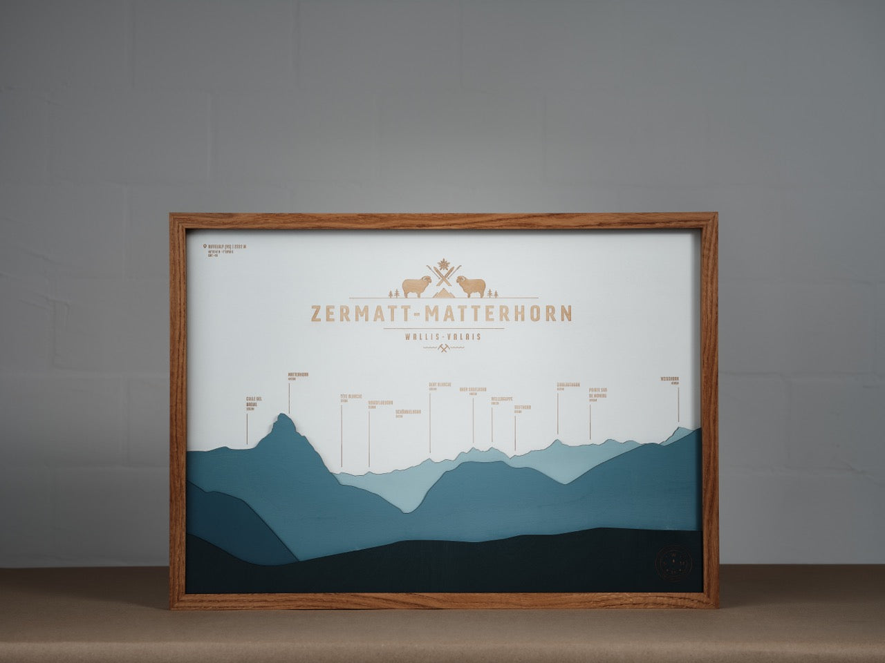 Panorama Wood Map - Yosemite National Park