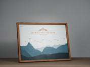 Panorama Wood Map - Yosemite National Park